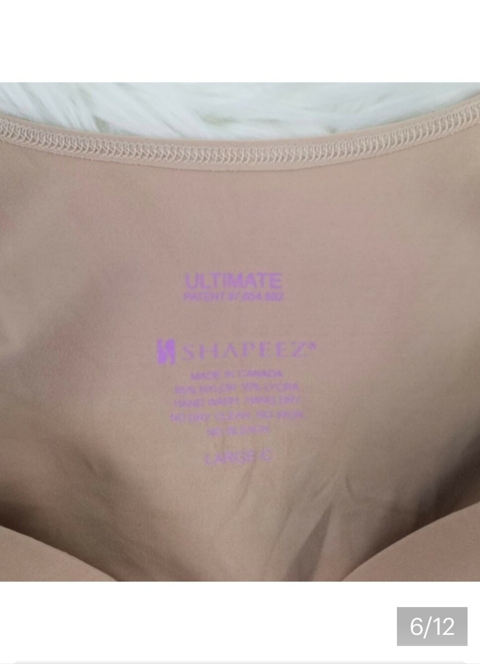 Shapeeze Ultimate Nude Back Smoothing Bra & Body Shaper Womens Size Large-C - Picture 7 of 7